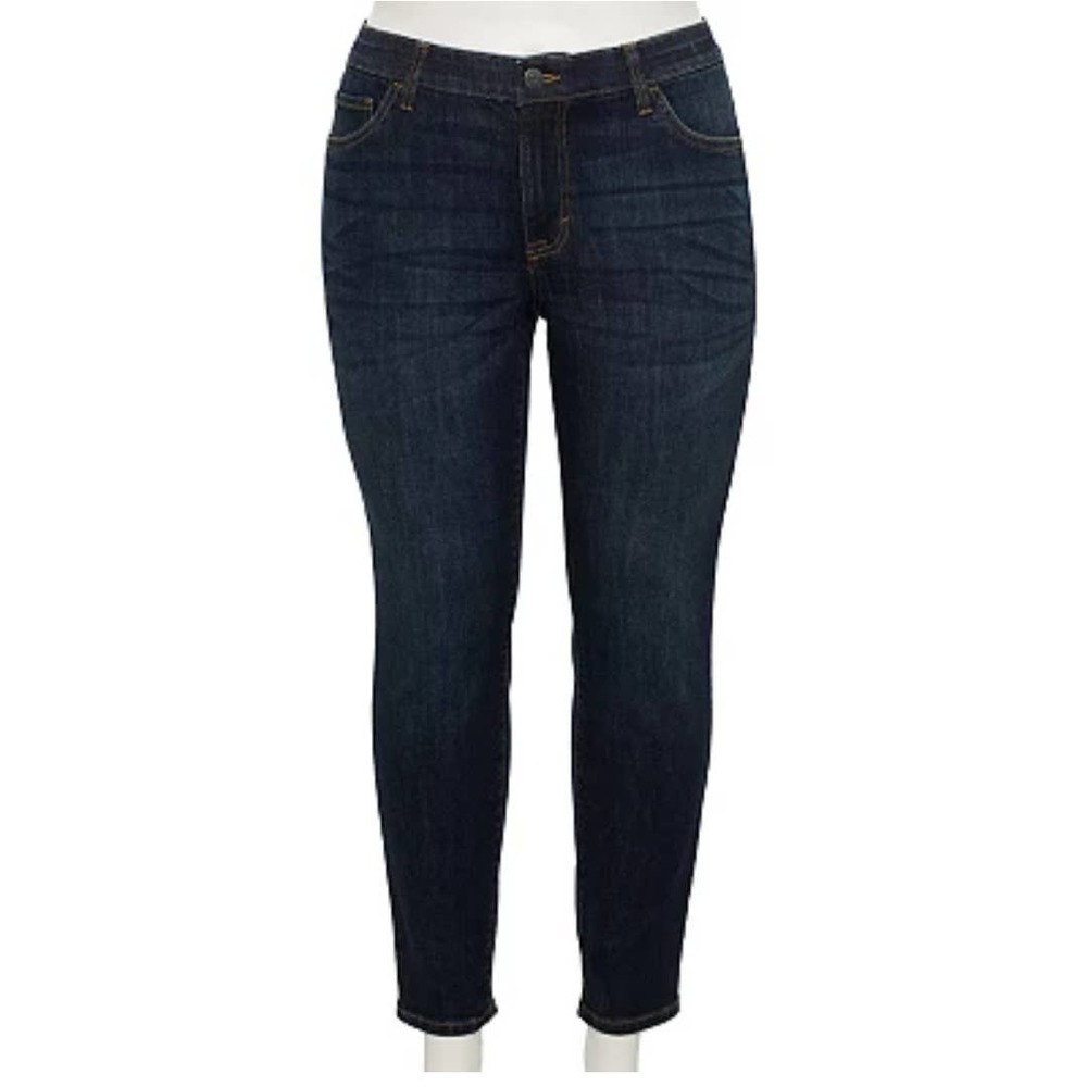 Plus Size Sonoma Goods For Life® Premium Mid-Rise Skinny Jeans Sizes 18P, 24, 28
